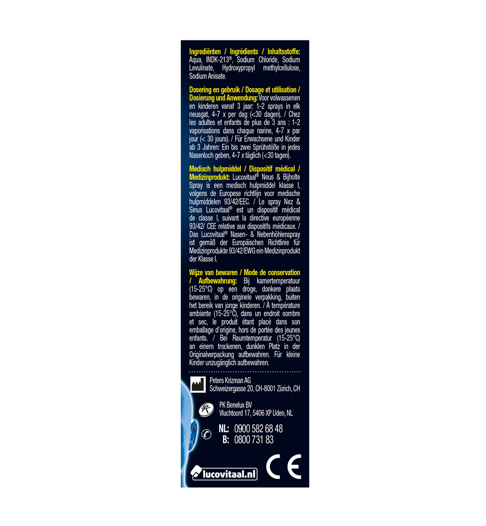 Lucovitaal Neus & Bijholte Spray (10 ml) - image 3