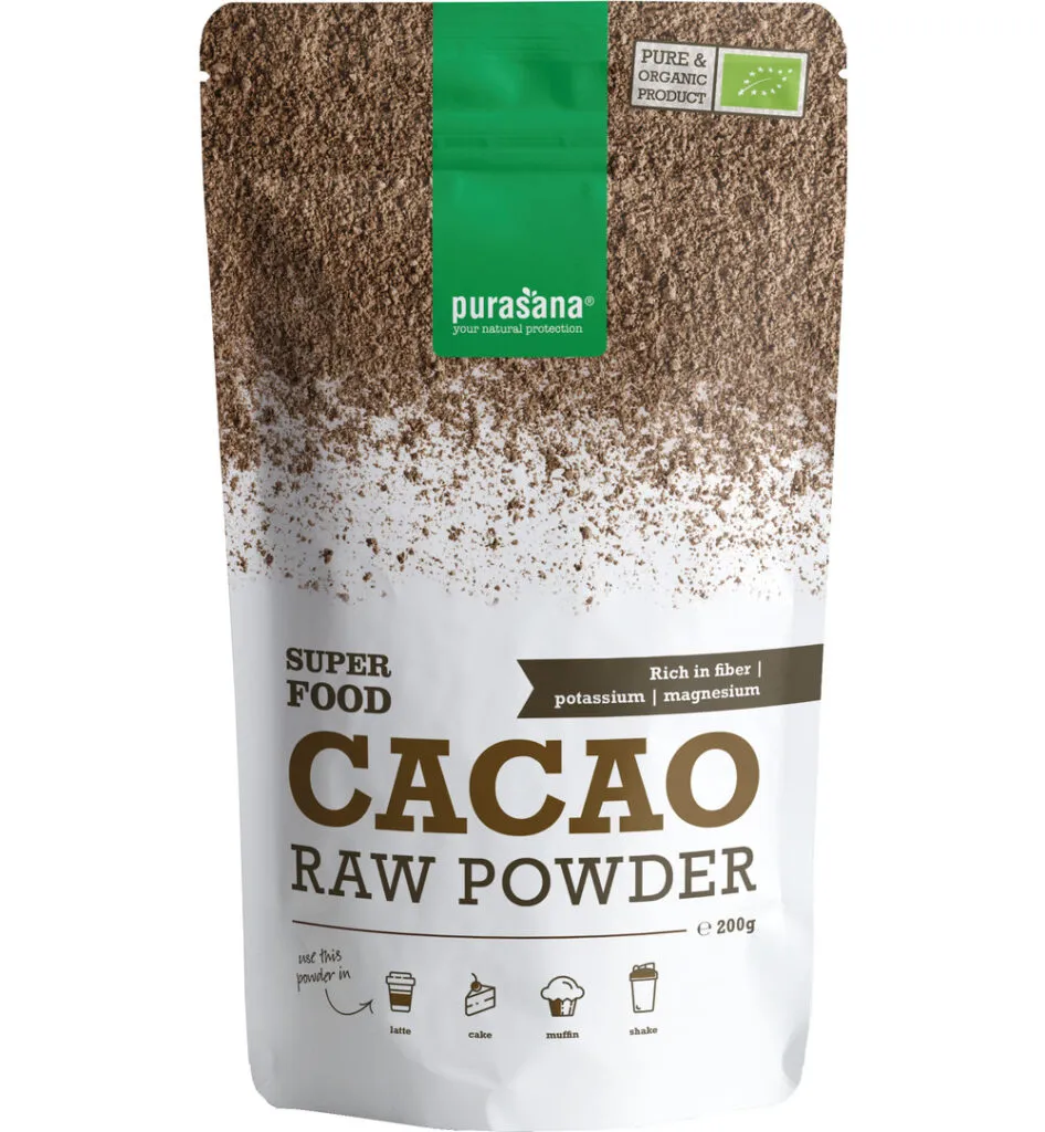 Purasana Cacao Poeder/Poudre Vegan Bio (200 gr)