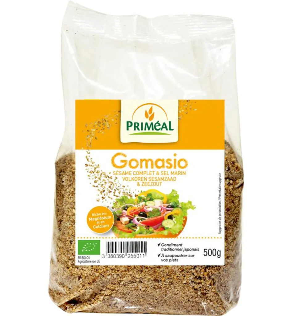Priméal Gomasio Volkoren Sesamzaad En Zeezout Bio (500 gr)