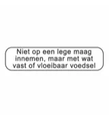 Spruyt Hillen Sticker niet op lege maag (2500 stuks)