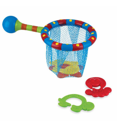Nuby Badspeeltje net met 4 speeltjes (1 stuk)