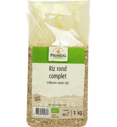 Priméal Volkoren Ronde Rijst Uit Itali? Bio (1000 gr)
