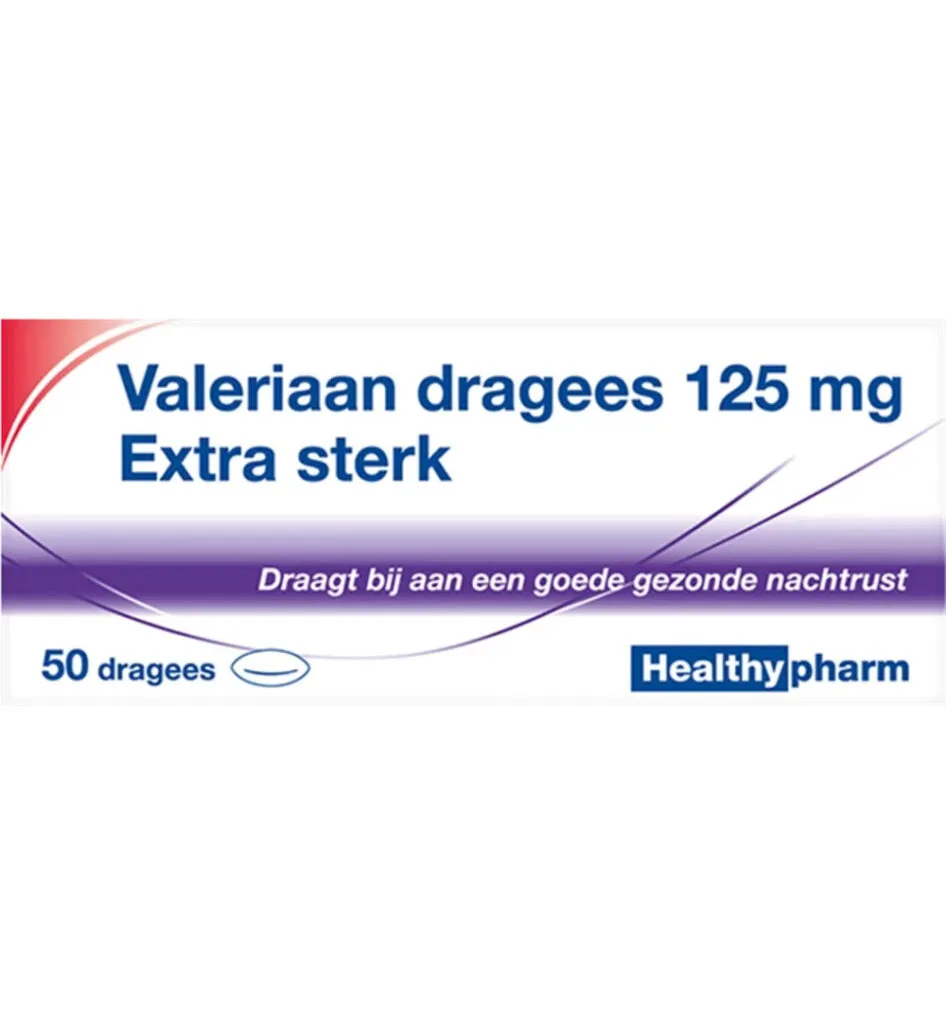 Healthypharm Valeriaan Extra Sterk 125mg (50 dragees)