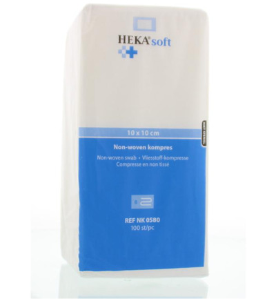 Hekasoft Non-woven kompres 10 x 10 (100 stuks)