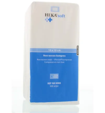 Hekasoft Non-woven kompres 10 x 10 (100 stuks)
