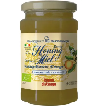 Rigoni di Asiago Sinaasappel creme honing bio (300 gr)