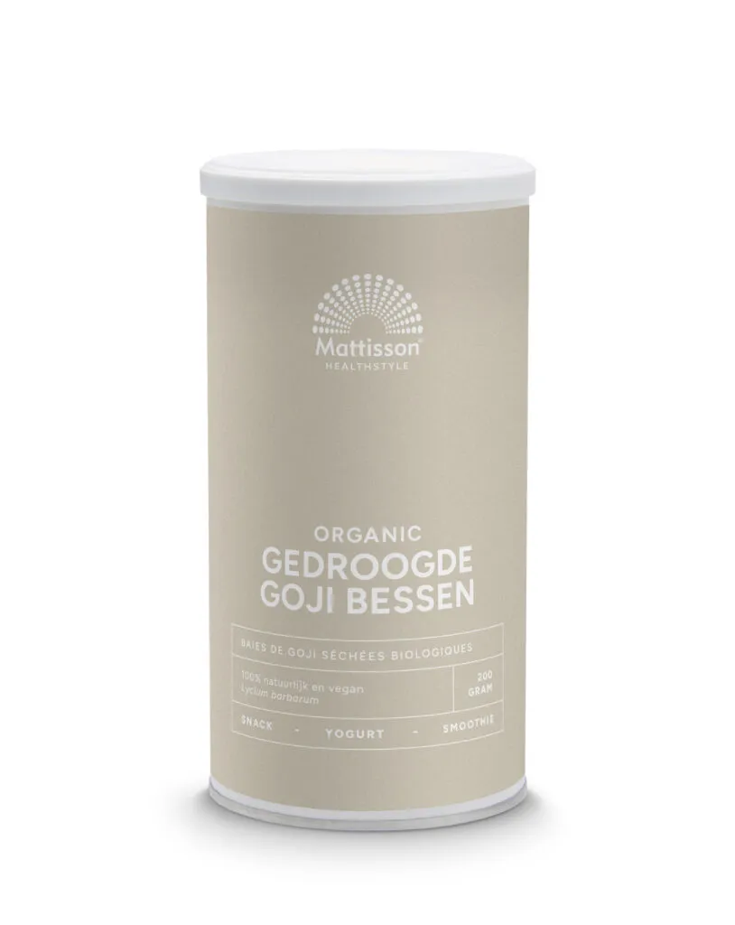 Mattisson Bessen Goji Gedroogd Pot Bio (200 gr)