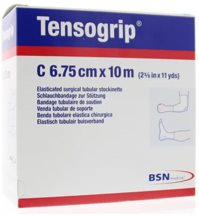 Tensogrip 10m x 6.75 cm huidskleur (1 stuk)