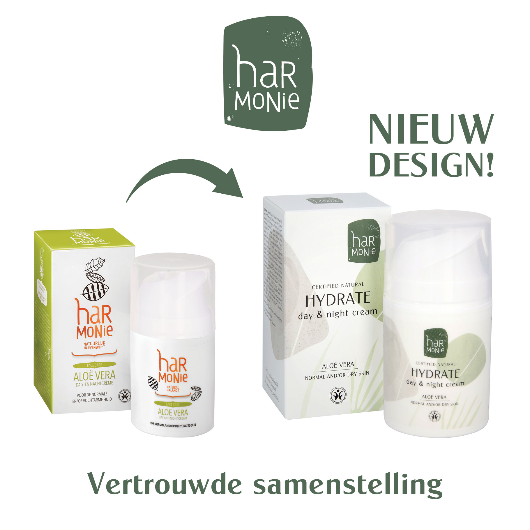 Harmonie Hydrate Dag- en Nachtcrème (50 ml)