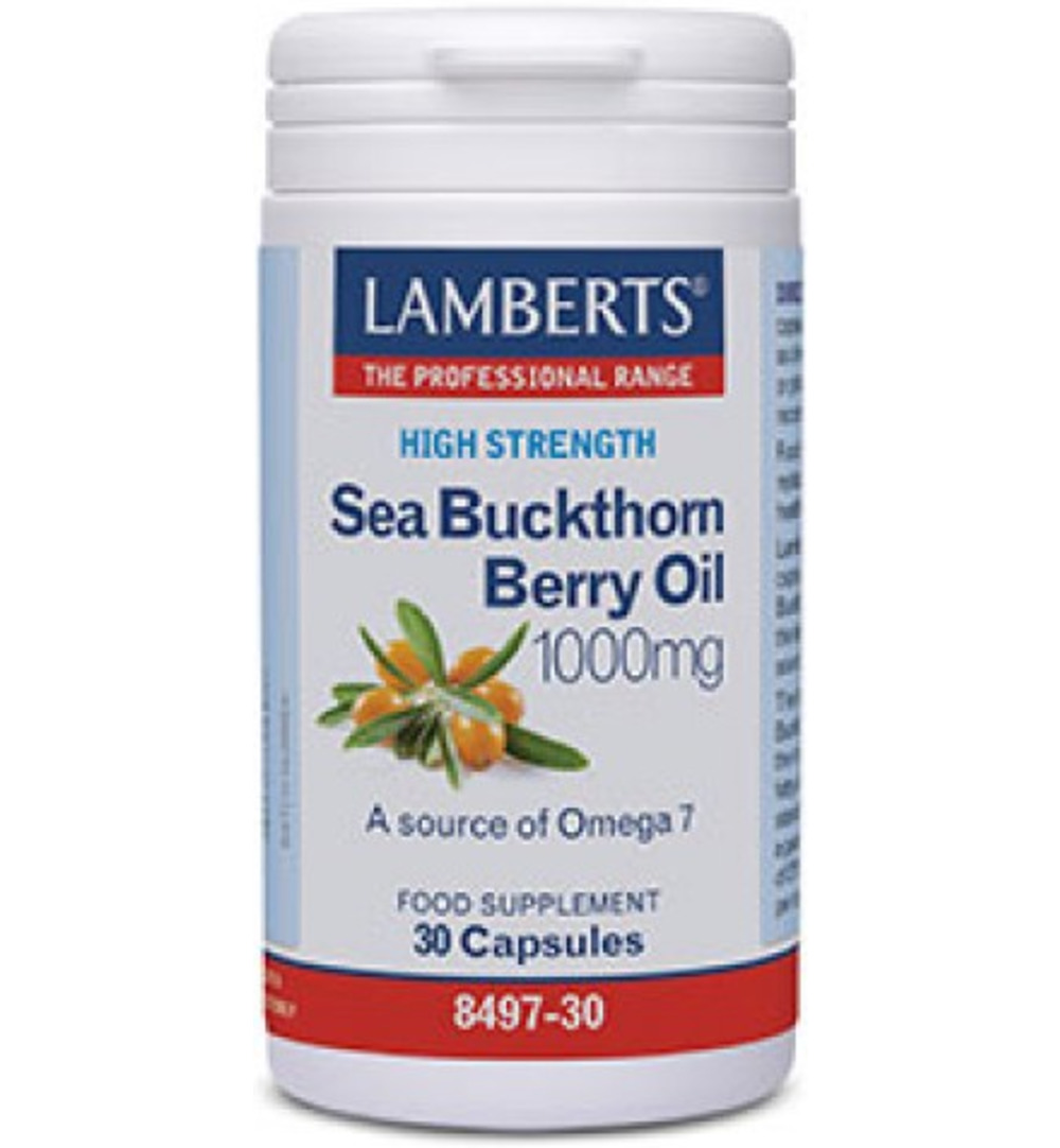 Lamberts Duindoorn Olie 1000Mg - Sea Buckthorn Berry Oil (30 capsules)