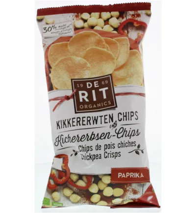 De Rit Kikkererwtenchips paprika bio (75 gr)