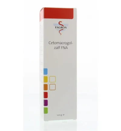Fagron Cetomacrogol zalf FNA doos en bijsluiter (100 gr)