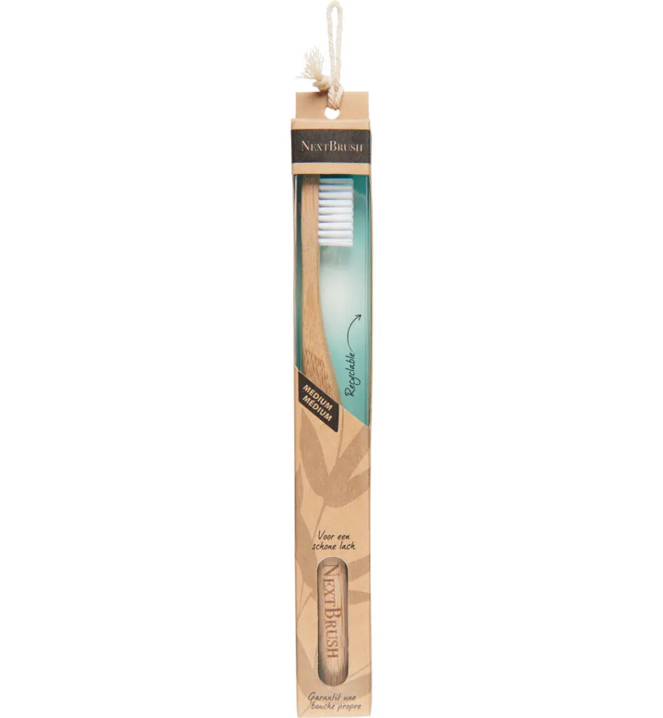 NextBrush Bamboe tandenborstel medium (1 stuk)