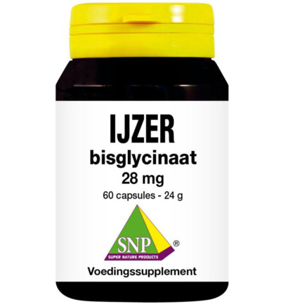 Snp IJzer bisglycinaat 28mg (60 capsules)