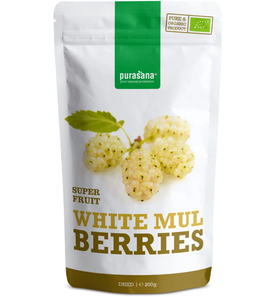 Purasana Witte Moerbeien Vegan Bio (200 gr)