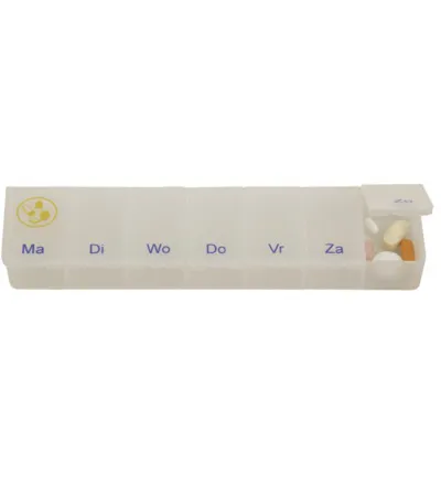 Able 2 Pillendoos 1 week transparant NL (1 stuk)