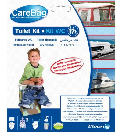 Carebag Meeneemtoilet opvouwbaar (1 set)
