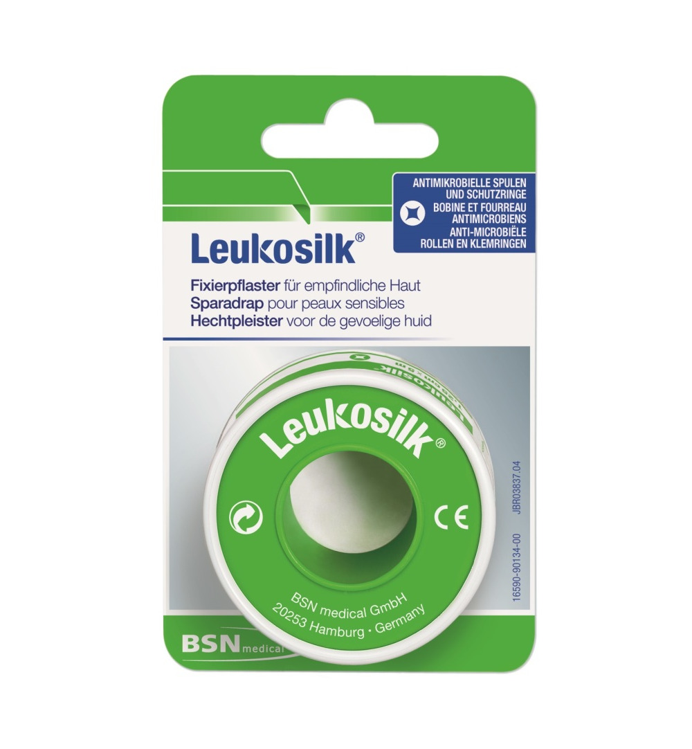 Leukosilk 1.25 cm hangend (1 stuk)