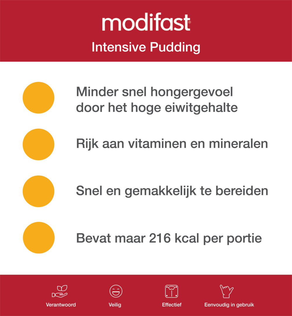 Modifast Intensive Pudding Chocolade 8 Zakjes (440 gr) - image 2