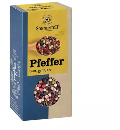 Sonnentor Peperkorrels gemengd bio (50 gr)