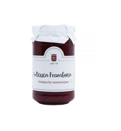Marienwaerdt Moestuinjam bes framboos bio (250 gr)