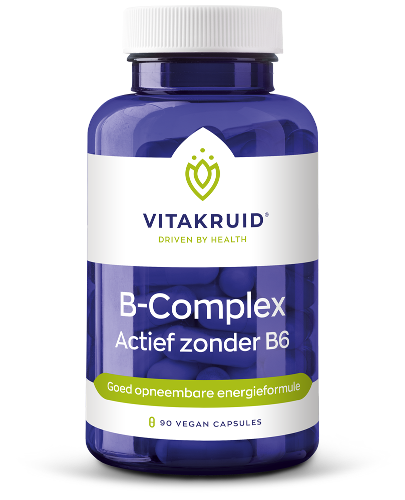 Vitakruid B-Complex Actief Zonder B6 (90 vega capsules)