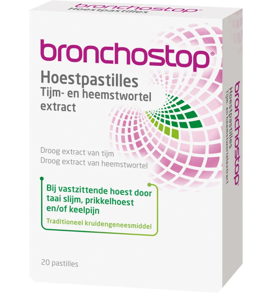 Bronchostop Hoestpastille tijm heemst (20 stuks)