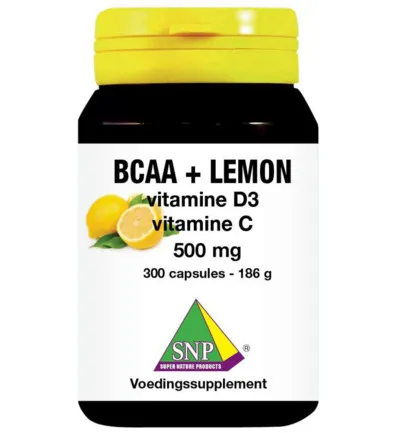 Snp BCAA Lemon vitamine D3 vitamine C 500 mg (300 capsules)