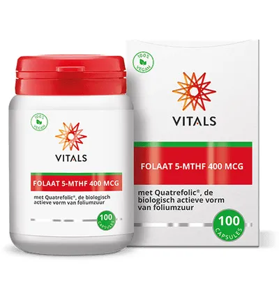 Vitals Folaat 5-MTHF 400 mcg (100 capsules)