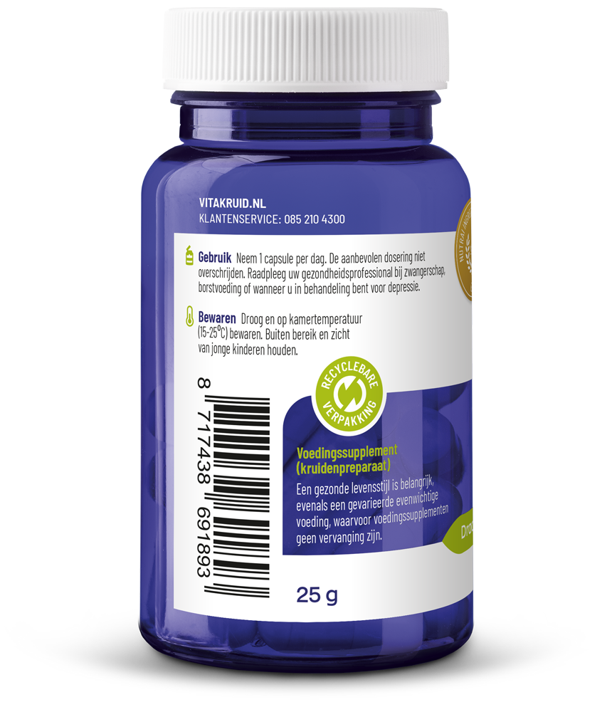 Vitakruid Saffraan 28 Mg (Affron®) & Bioperine (60 vega capsules)