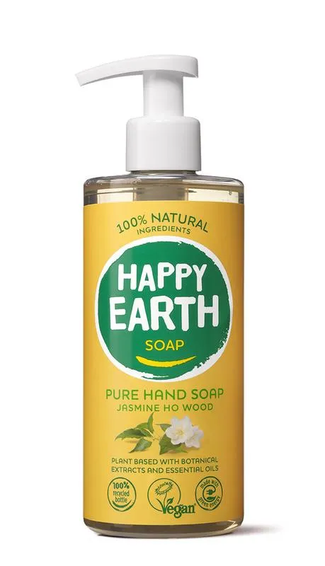 Happy Earth Handzeep jasmine ho wood (300 ml)
