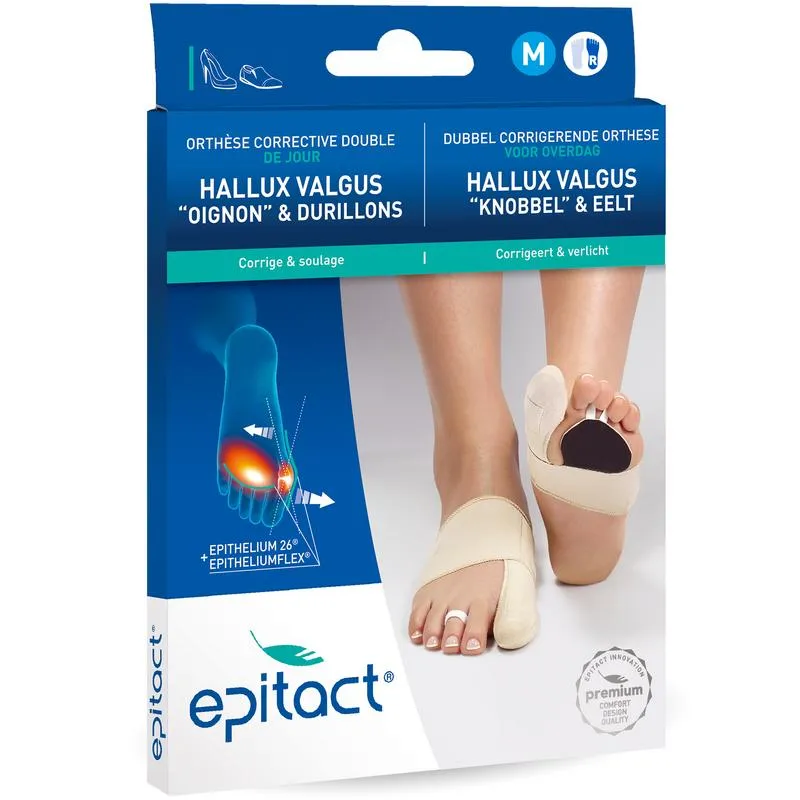 Epitact Hallux knobbel & eelt rechter voet maat M (1 stuk)