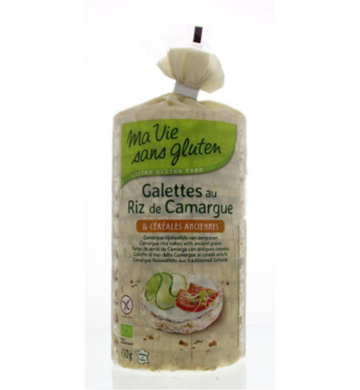 Ma Vie Sans Gluten Carmague Rijstwafels Met Oergranen Glutenvrij Bio (130 gr)