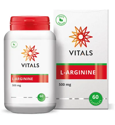Vitals L-arginine 500 mg (60 vega capsules)