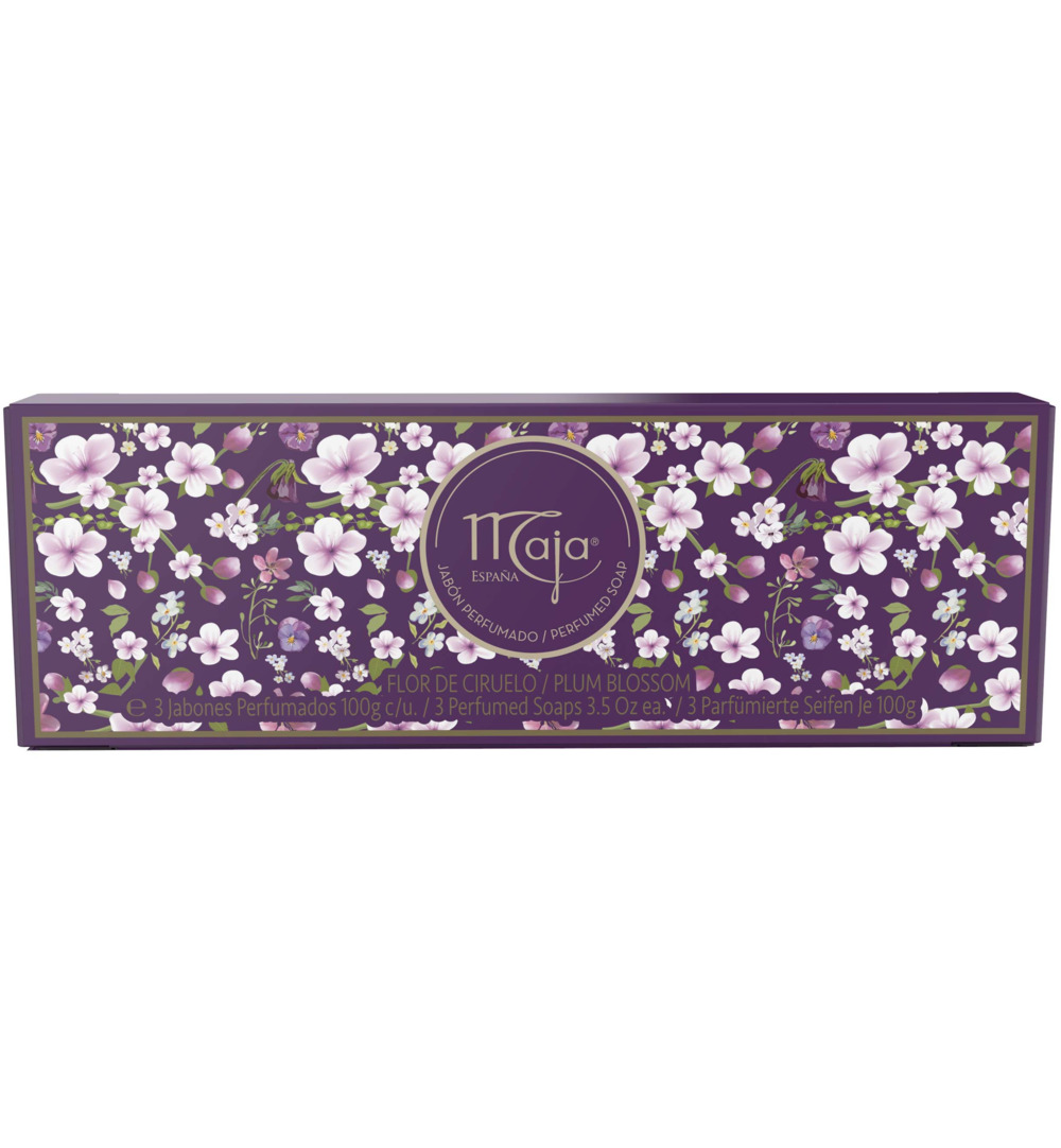 Maja Plum blossom zeep (3 x 100 gr)