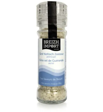 Breizh Importgrof Keltisch Zeezout Gedroogd Strooimolen (85 gr)