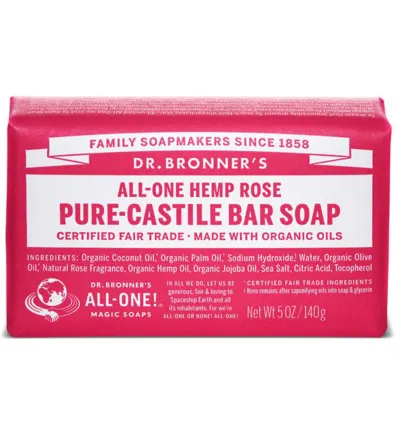 Dr. Bronner's Barsoap rose (140 gr)