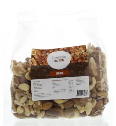 Mijnnatuurwinkel Gemengde Noten (1000 gr)