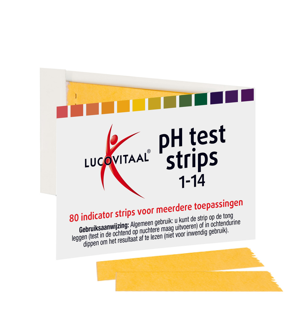 Lucovitaal Zuur Base pH Test Strips (80 stuks) - image 2