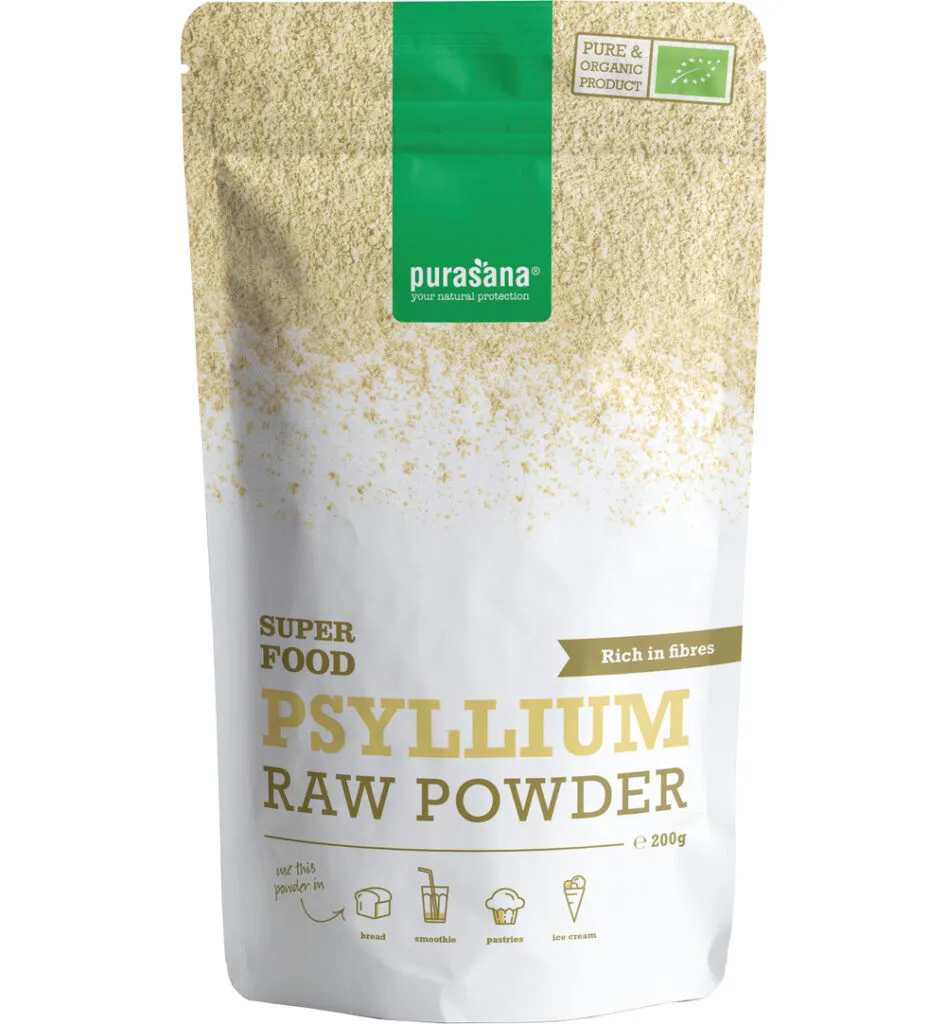 Purasana Psyllium Poeder/Poudre Vegan Bio (200 gr)