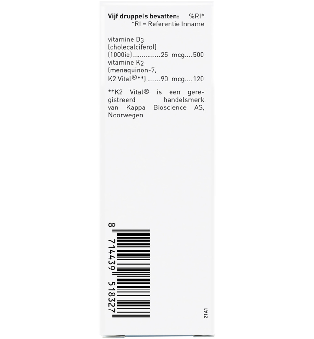 Orthica D3 & K2 oliedruppels (25 ml) - image 2
