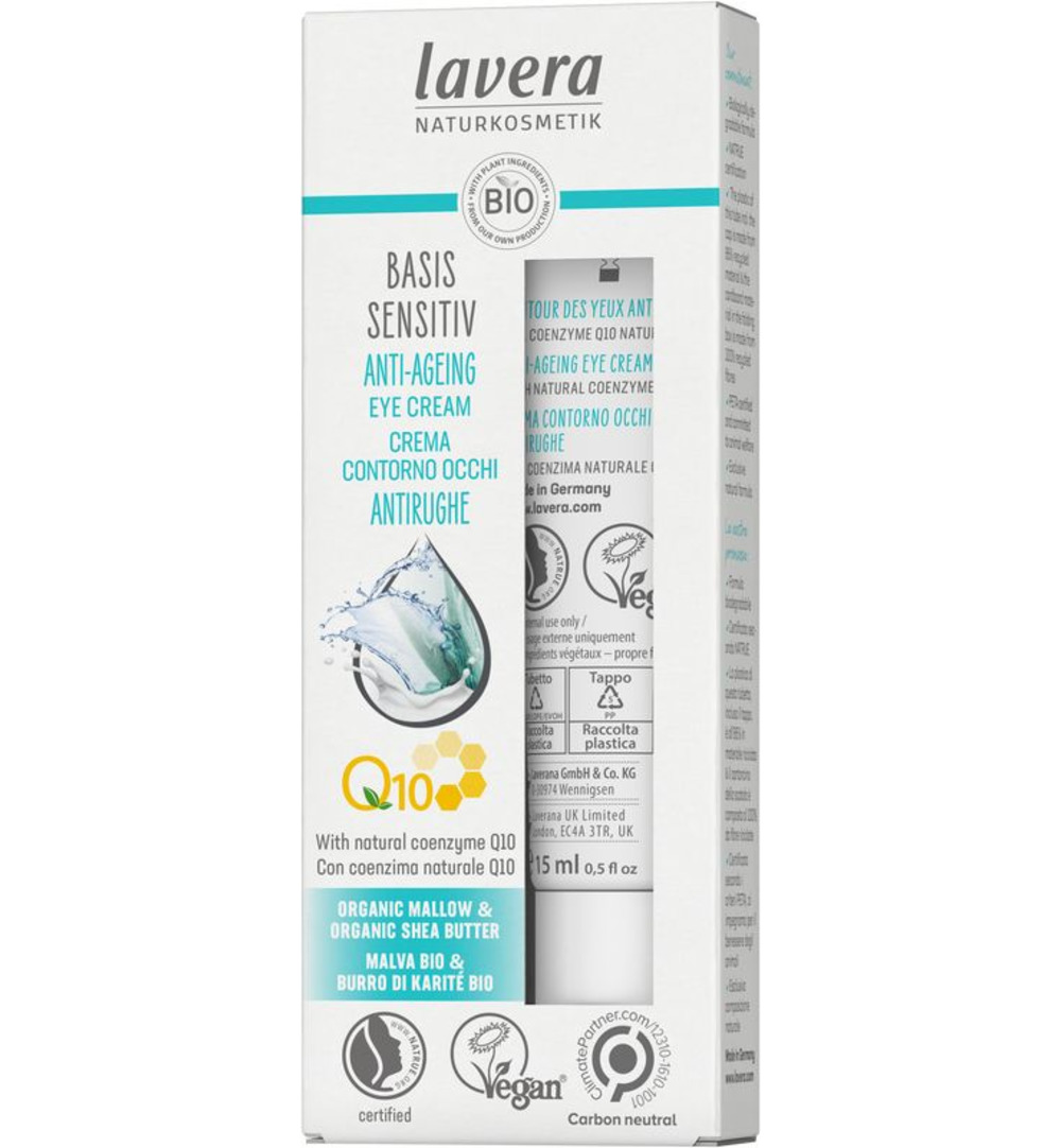 Lavera Basis Q10 eye cream EN-IT (15 ml)