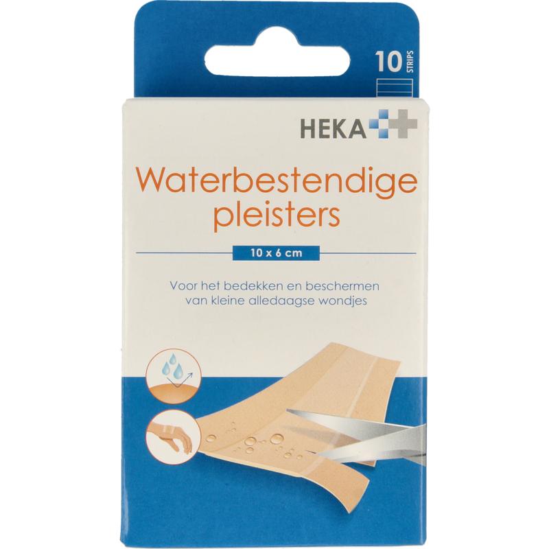 Heka Waterbestendige pleisters 10 x 6 cm (10 stuks)
