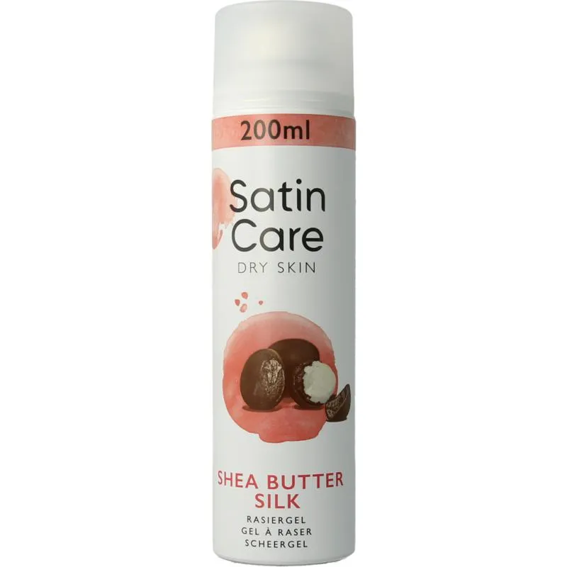 Gillette Satin care scheergel droge huid (200 ml)