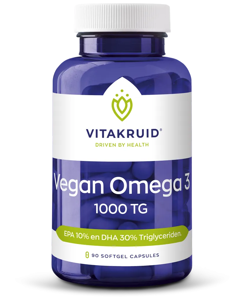 Vitakruid Vegan Omega 3 1000 Tryglyceriden 300 Dha 100 Epa (90 softgels)