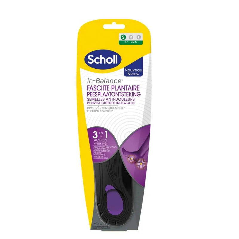 Scholl In balance inlegzolen peesplaa tontsteking small (1 paar)