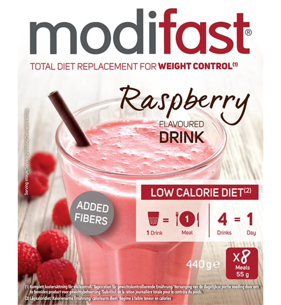 Modifast Intensive Milkshake Raspberry (8 x 55 gr)