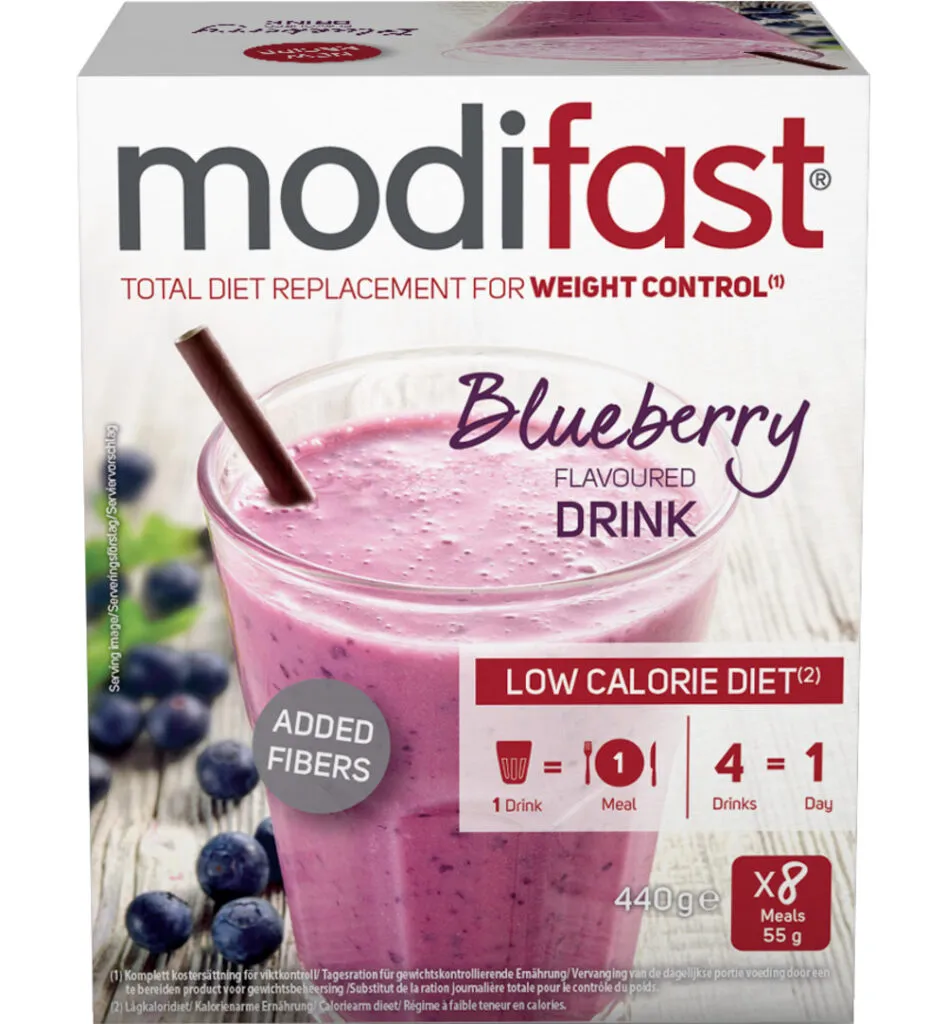 Modifast Intensive Milkshake Blueberry (8 x 55 gr)