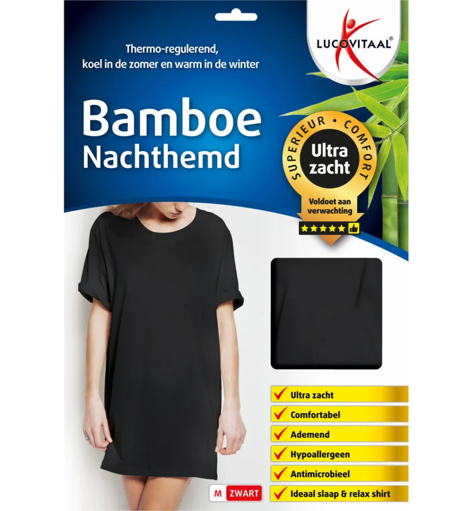 Lucovitaal Bamboe Nachthemd M (1 stuk)