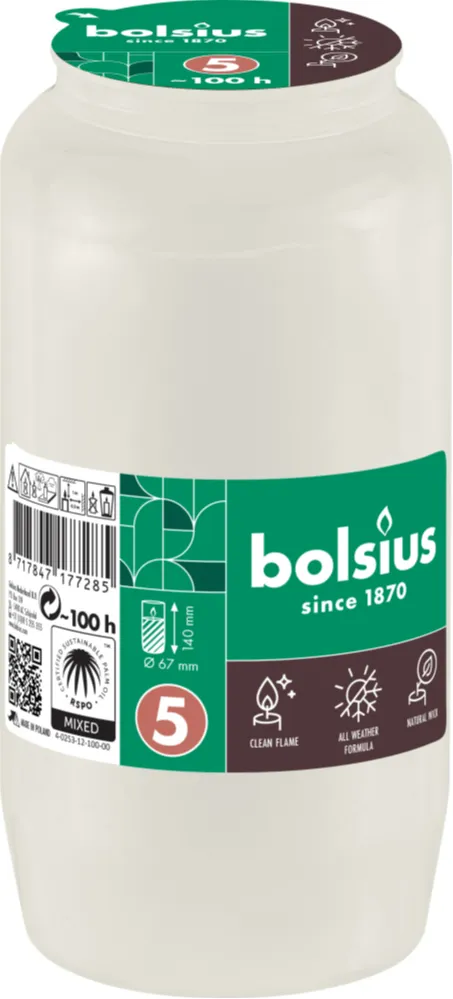 Bolsius Herdenkingslicht NR 5 (1 stuk)